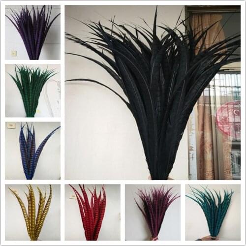 50pcs 36-40 inch/90-100cm natural Lady Amherst Pheasant Feather pheasant feathers for carnival party costumes cosplay decoration