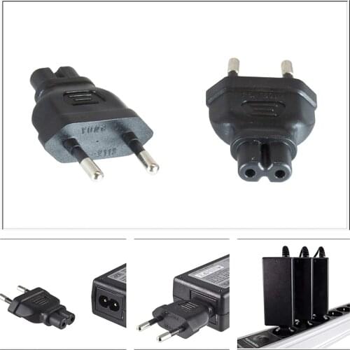 Power adapter, flat plug of power adapter on C7
