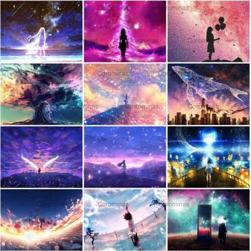 Anime Creative Diamond Painting Healing Full Diamond Diy Embroidery Cross Stitch Handicraft Mosaic Pictures Gift Home Decoration