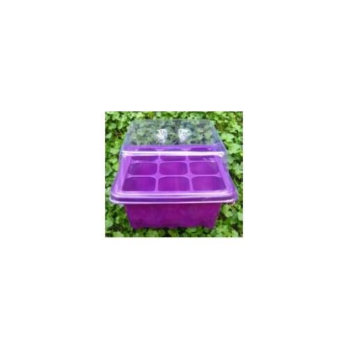 Free shipping / High quality / 2 PARTS 12 holes /9 holes transparent box set piece box nursery tray tray seedlings