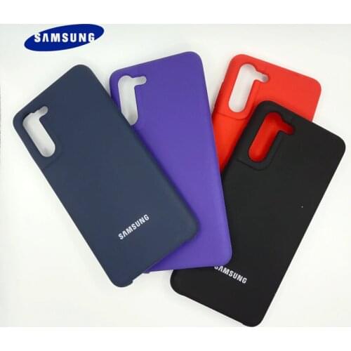 Samsung S21 Plus Case Ultra Silk Silica Gel Galaxy S20 Fe Touch Back Protective Shell Liquid S10 for S8 Note 20 S9 Cell Phone S8