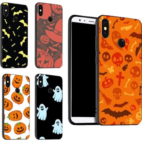 Happy halloween seamless Case For Xiaomi Redmi Note 10 Pro 7 8 Pro 8T 9S Note 9 Pro Cover For Redmi 9 9T 9C 9A 8A