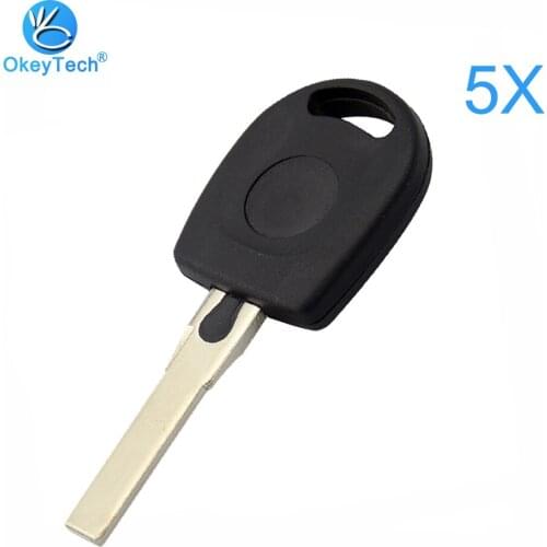 OkeyTech 5pcs/lot Good Quality Uncut HU66 Blade Auto Transponder Key Cover Case Shell Fob for Volkswagen VW B5 Passat Golf Jetta