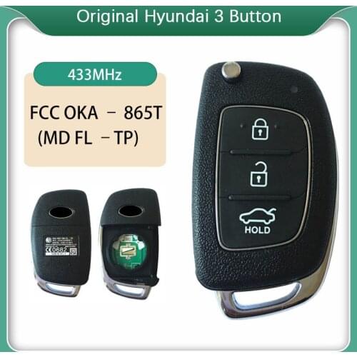CN020077 Original Hyundai 3 Button Genuine Remote 433MHz -Model : OKA – 865T (MD FL –TP)