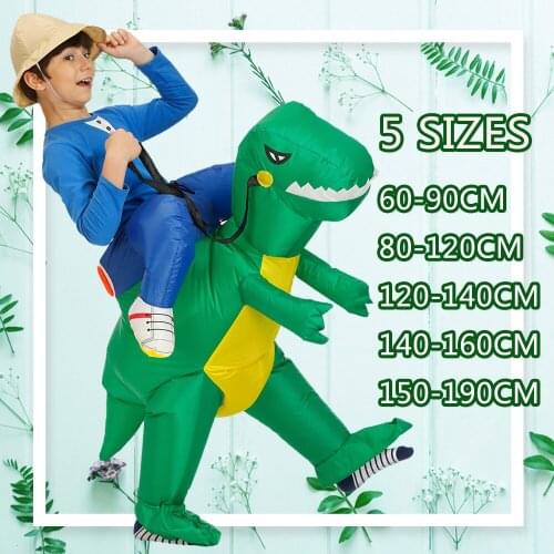Coslpay Inflatable Dinosaur Costume Ride T-rex Carnival Funny Suit for Kids Adult Purim Party Cosplay Animal Blowup Costume