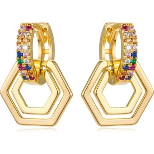 Women's Gold Earrings GEOMEE China