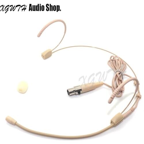 Head HeadMic Headset Microphone Mic for AKG Samson Gemini Radio System XLR mini 3Pin TA3F Audio Omnidirectional Condenser Mic