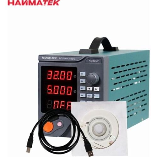 HANMATEK HM305P/HM310P 5A/10A DC Power Supply Programmable Switching USB Interface Digital Voltage Regulators Stabilizers