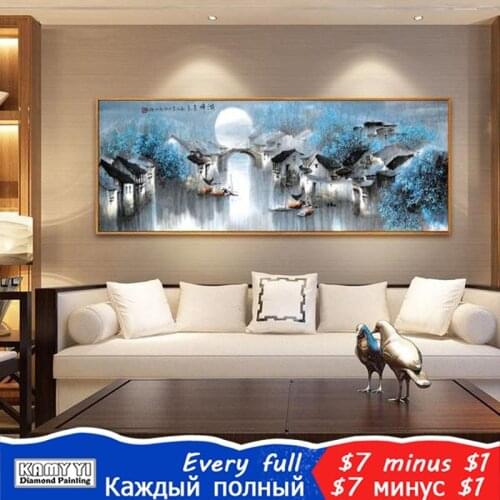 KAMY YI Full Square/Round Drill 5D DIY Diamond Painting "Beautiful landscape" Embroidery Cross Stitch Mosaic Home Decor Gift HYY