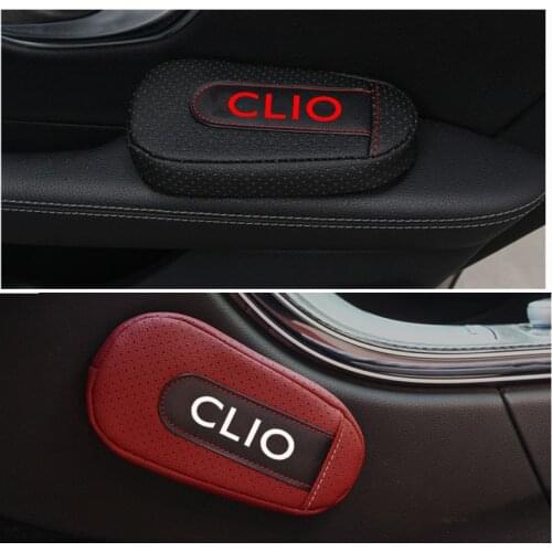 Soft Leather Leg Cushion Knee Pad Armrest pad Interior Car Accessories For Renault Clio