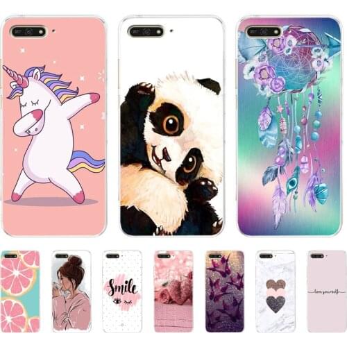 Soft Case For Silicone Back Cover For Cute Phone Cases Cover Bumper for Huawei Honor 7a 7c 5.7 7a Pro 5.7 7x 7s 7a 5.45 y5 2018