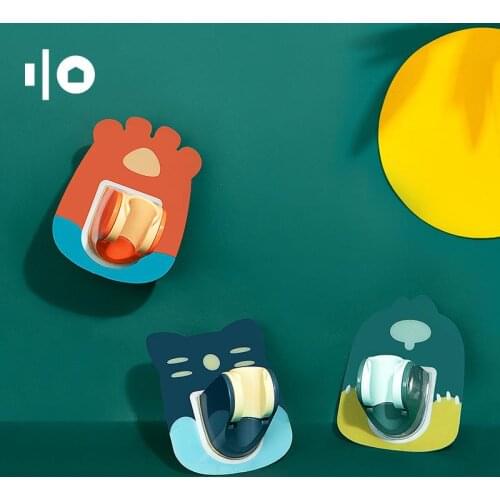 Shower Head Holder Adhesive Shower Wand Holder Wall Mounting Adjustable Bathroom Cartoon Bracket