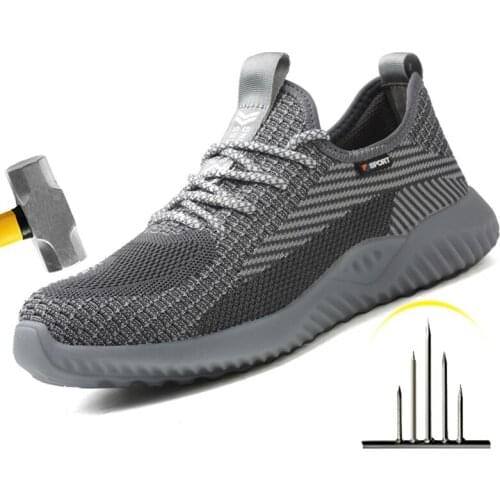 Indestructible Safety Shoes Construction Work Shoes Anti-puncture Industrial Shoes Non-slip Men Shoes Anti-smash Work Boots 202