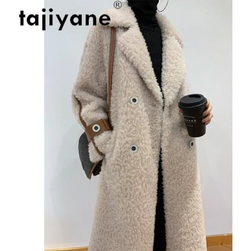 2021 Winter Woman Coats and Jackets Women Real Fur Coat Woman 100% Wool Jacket Female Long Clothes Mujer Parkas TN1228