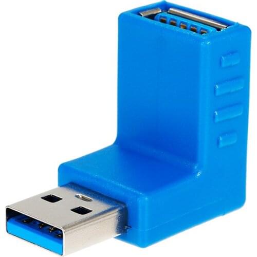 USB 3.0 A Male to A Female 90 Degree Angle Plug Up USB3.0 AM to AF Right Angle L Shape Adapter Converter