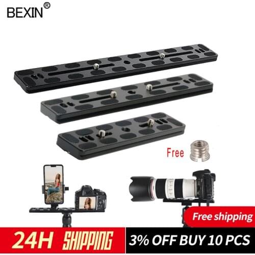 PU Quick release plate tripod plate camera stand mount plate dslr long adapter for arca swiss clamp camera with 1/4 screw