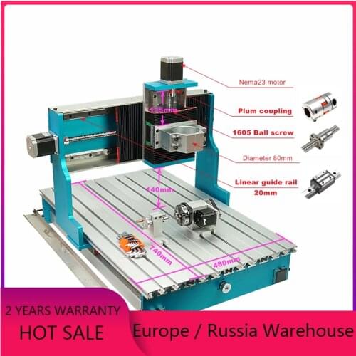 CNC frame 6040L linear guideway for DIY metal Engraving Drilling Milling Machine wood router lathe