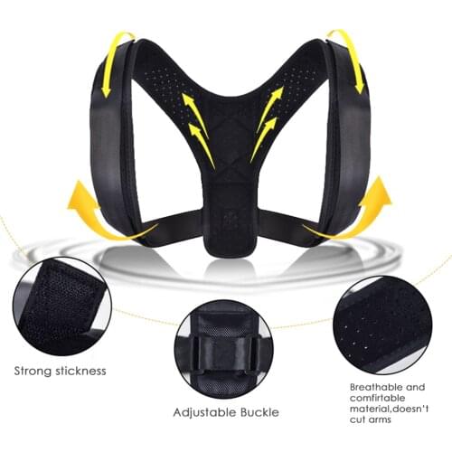 Adjustable Back Aligner Posture Aligner Back Shoulder Lumbar Support with Posture Correction To Prevent Strained Back Protector