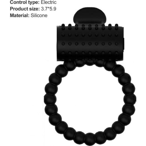 Penis Delay Ring Vibratable Sex Pleasure Silicone Dildo Ring Sex Toy for Male Masturbators