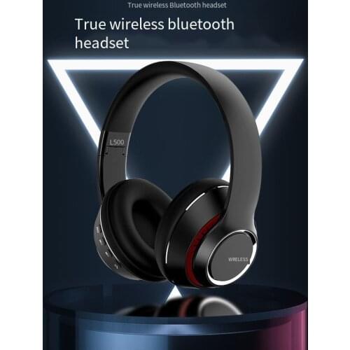 Foldable Bluetooth Headphones Headsets Wireless Earbuds Game HiFi Stereo Support TF Card 3.5MM Wired Earphone with Microphone