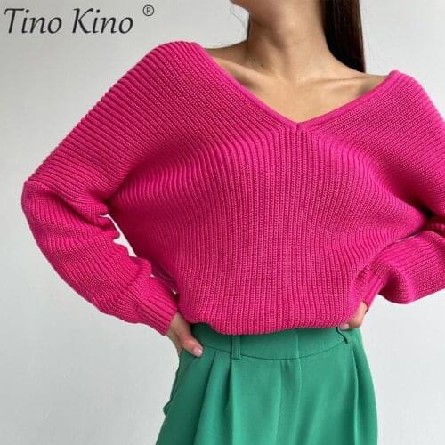 Женские пуловеры с открытыми плечами Tino Kino China At AliExpress