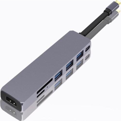 USB C Hub Type-C Multi-port Adapter With 4K HDMI for MacBook Pro 2018 2017 2016 SD Micro Card Reader