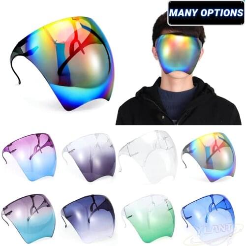 Sourcion Faceshield Protective Sun Glasses Women Bicycle Cycling Eyewear Safety Goggles Anti-Spray Mask Bike Riding Sunglasses