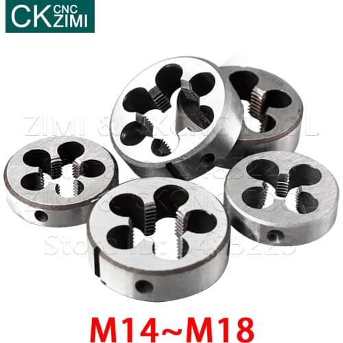 1PC M14 M15 M16 M17 M18 Alloy Steel Screw Thread Die Metric Machine Die Hand Tapping Tools Die Machine Metal working Screw tools
