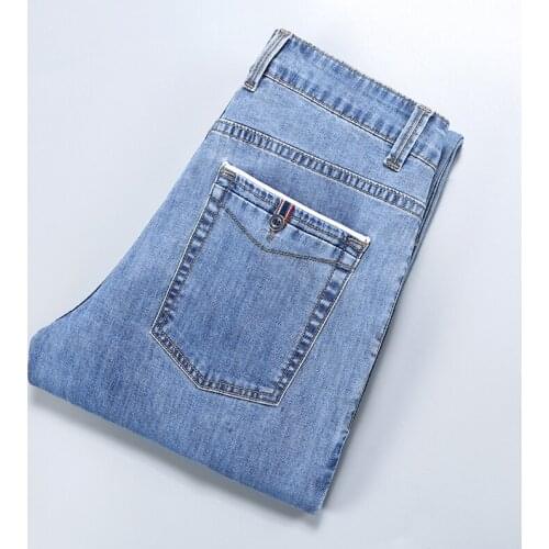 2021 Thin section pantaloni uomo estivi，Business mens pants classic Denim overalls，calças para baixo，gray men trouses，jeans men