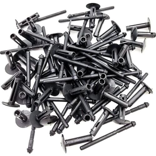 50pcs/lot Nylon Blind Rivet Fastener Bumper Clips For Jeep