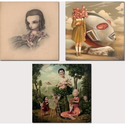 Mark Ryden Roby Antono 1 Panel Abstract Wall Art Oil Painting Poster Canvas Painting Print for Living Room Home Decor
