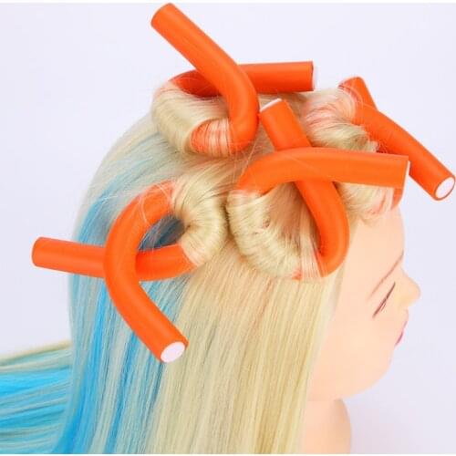 10pcs/Lot Curler Makers Soft Foam Bendy Curls DIY Styling Hair Rollers Tool Hair Curler Ramdom Color