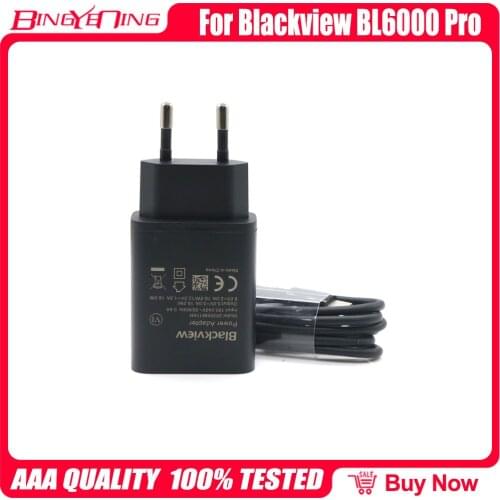 Blackview BL6000 Pro Official Fast Charging Adapter + USB Charging Cable + Headset Accessories Blackview BL6000pro Phone