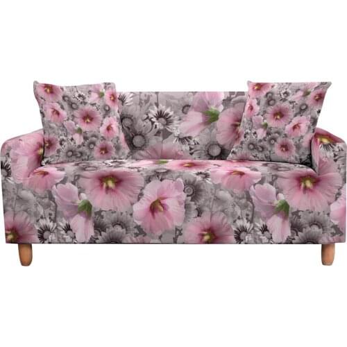 Sofa Cover for Living Room 9 Styles Elastic Hydrangea Flower Slipcovers Plants Sectional L Shape Sofa Couch Cover 2/3 seater