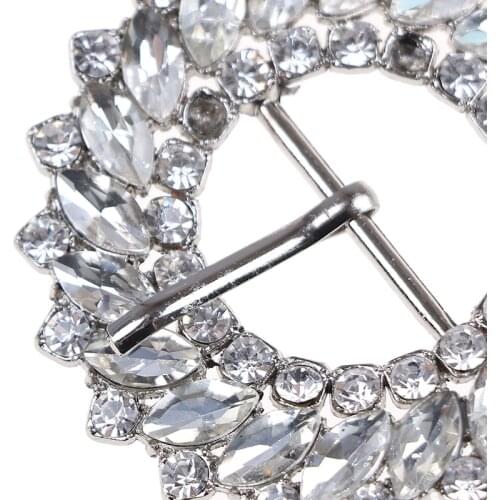 Hot Sale! 1PC Rhinestone Crystal Shoes Buckle Women Bridal Wedding Elegant Fashion Shoe Clips Decor New