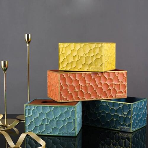 Nordic Art Resin Fawn Tissue Box Remote Control Key Storage Container Modern Homeliving Room Dining Table Multifunctional Drawer