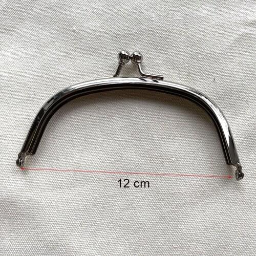 12cm Round Metal Frame for Purse Handle Clutch Bag Handbag Accessories Making Purse Clasp Lock Metal Clasp Bags Hardware