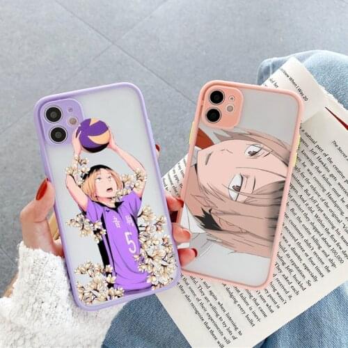 Matte Clear Phone Case Cover for Iphone X XS XR MAX 11 12 ProMax 6 7 8 Plus SE2 Anime Oya Oya Oya Kenma Kozume of Haikyuu Coque