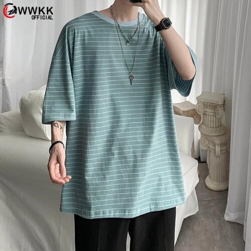 WWKK Mens Cotton Fashion T-shirt Funny Mens Summer White Tshirts Male Tee Shirts 5XL Casual T Shirt Tee For Man Streetwear