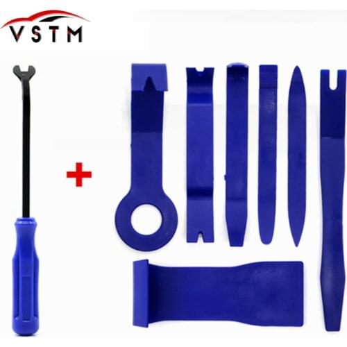 Car Repair Tool Kit 7pcs Hard Plastic Auto Car Radio Panel Interior Door Clip Panel Trim Dashboard Removal Opening Tool Set