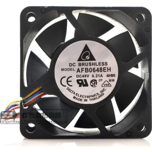 New original AFB0648EH 6025 48V 0.21A 6CM four-wire PWM speed regulation high wind volume cooling fan