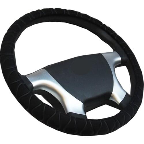 Car Steering Wheel Cover Wrap Short Plush Breathable Truck Bus Van Lorry For 36 38 40 42 45 47 50CM Braid on the Steering wheel