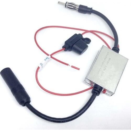 Practical FM Signal Amplifier ANT-208 Anti-interference Car Antenna Radio Universal FM Booster Amp Automobile Parts