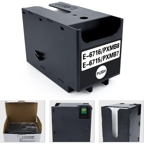 Compatible T6715 T6716 Waste Ink Maintenance Box for Epson WorkForce WF-4720 4730 C5210 C5710 M5299 M5799 PX-M780F M781F PX-M380