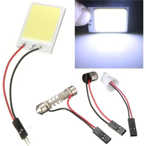 HID White 24COB LED Panel Light For Car Interior Door Trunk Map Dome Light High Quality New Arrival