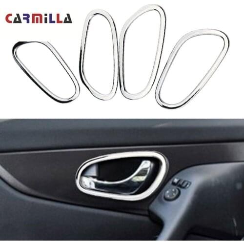 Car Styling Door Inner Built Handle Bowl Frame Door Armrest Trim Sticker for Nissan X-Trail XTrail T32 Rogue 2014-2020