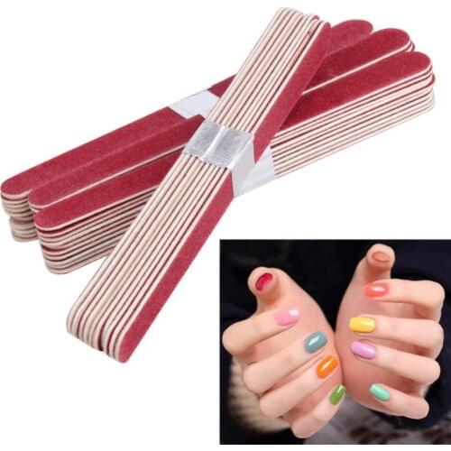 10/40Pcs Wood Nail Art Sanding Buffer Buffing Block Polish Files Manicure Tool