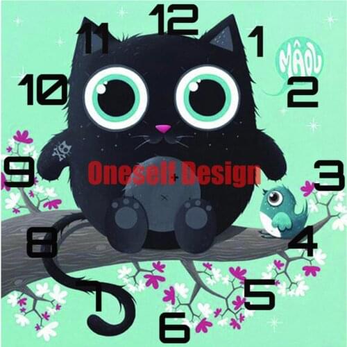 5d diamond painting clock owl diamond embroidery full set clock animal owl diy frame decoration home diamond mosaic
