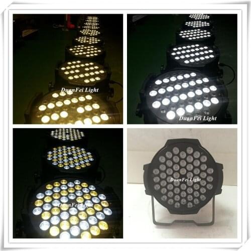 6pieces 54x3w led par cool white and warm white par led 64 stage studio par cans