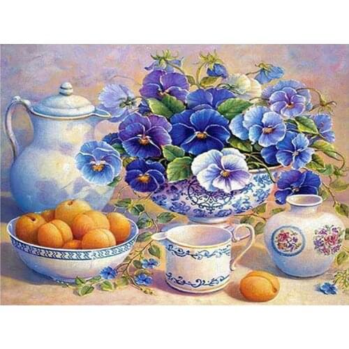 DIY 5D Fruits Diamond Painting Cross Stitch for Kitchen Decor Needlework Full Diamond Mosaic Patterns Rhinestone